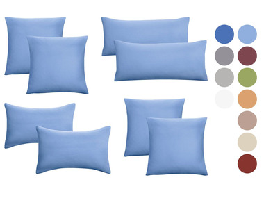 Biberna Set de 2 taies d'oreiller en jersey