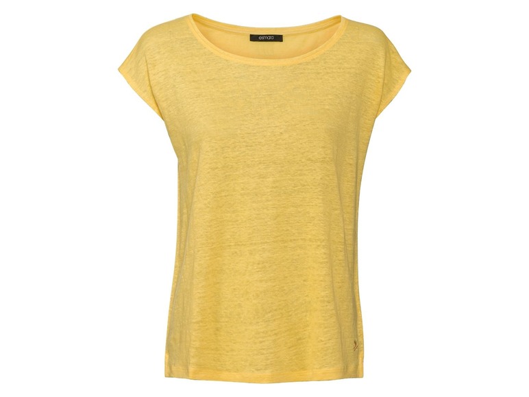 Ga naar volledige schermweergave: esmara® T-shirt voor dames, puur linnen - afbeelding 6