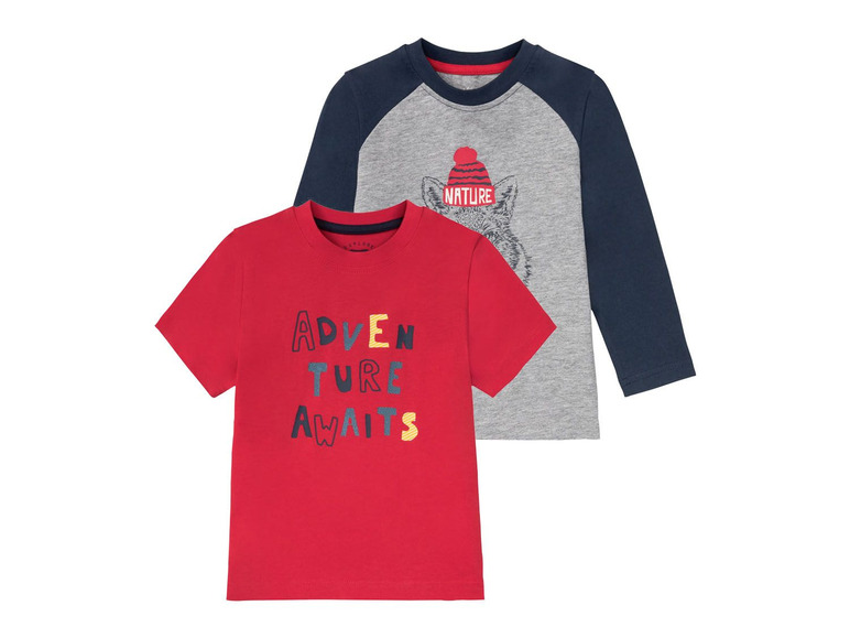 Aller en mode plein écran lupilu® Set de 2 shirts en un mélange de coton - Photo 17