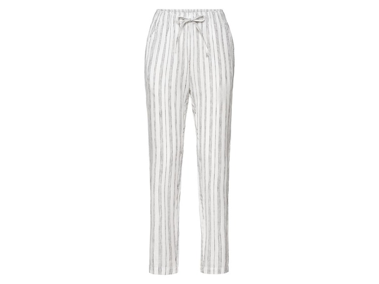 Aller en mode plein écran esmara® Pantalon avec taille élastique en lin et coton - Photo 5