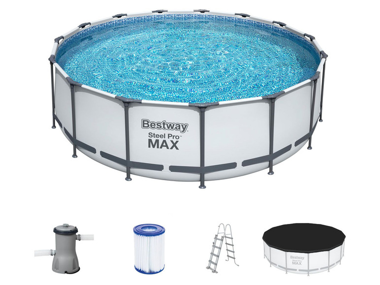 Aller en mode plein écran Bestway Kit complet »Steel Pro Max« Framepool, Ø 457 x 122 cm - Photo 10