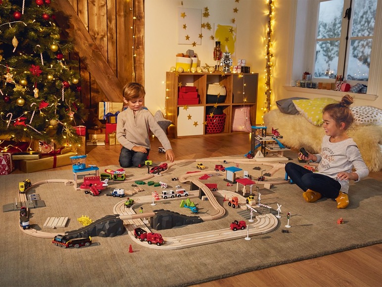 Ga naar volledige schermweergave: Playtive JUNIOR Houten autobaan - afbeelding 4