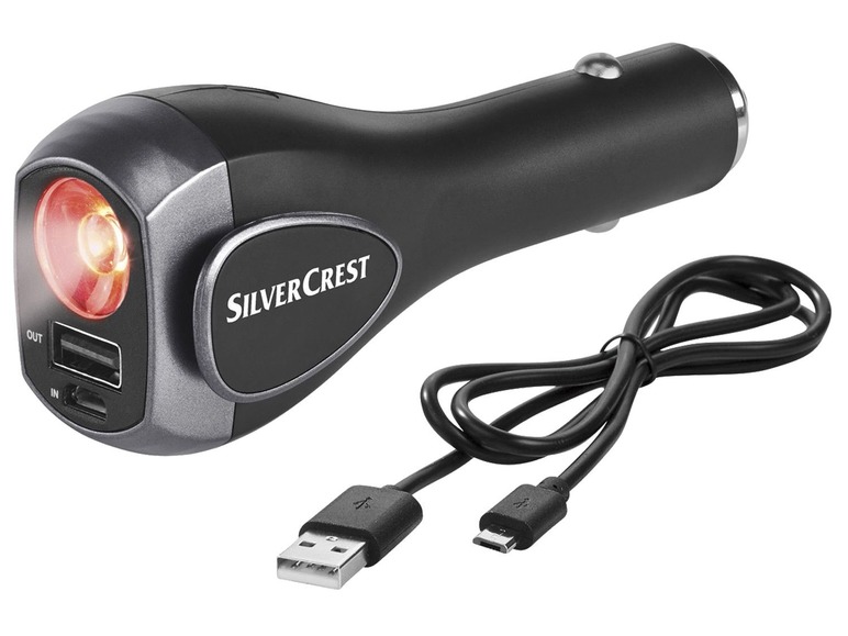 Aller en mode plein écran SILVERCREST® Chargeur voiture avec outil multifonction pour situation d’urgence - Photo 1