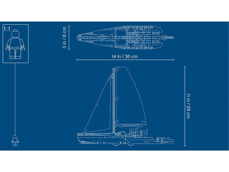 Aller en mode plein écran LEGO® Technic Le yacht de compétition (42074) - Photo 9