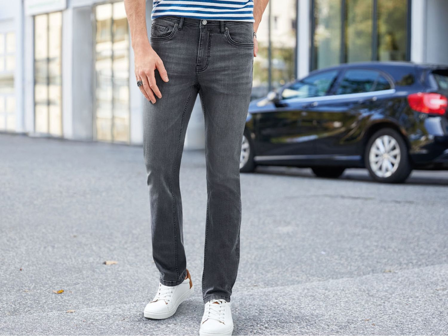 LIVERGY® Jeans voor heren, slim fit, katoen en elastaan