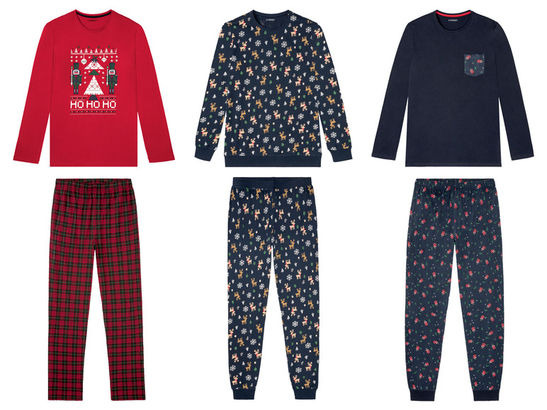 Aller en mode plein écran LIVERGY® Pyjama de Noël en pur coton - Photo 1