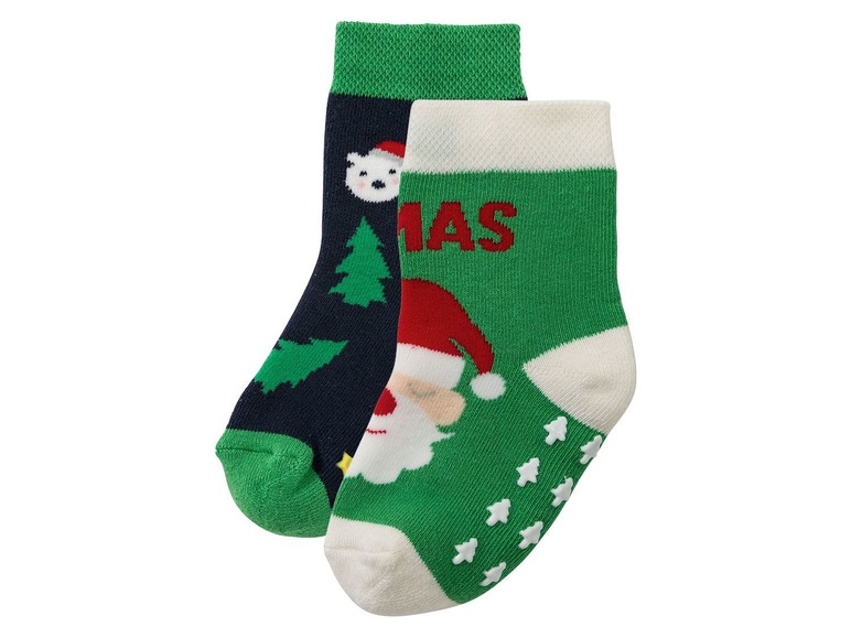 Aller en mode plein écran lupilu® 2 paires de chaussettes de Noël pour garçons - Photo 2
