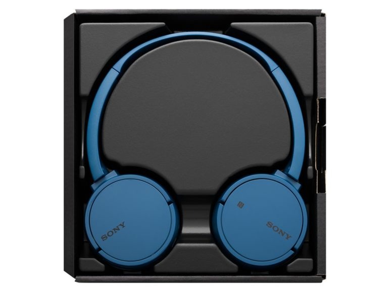 Ga naar volledige schermweergave: SONY Bluetooth koptelefoon MDR-ZX 220 BTB Blauw - afbeelding 6