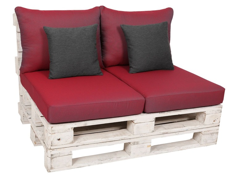 Ga naar volledige schermweergave: GO-DE Textil Tuinkussenset voor pallets, 80 x 60 x 12 cm, inclusief 2 sierkussens - afbeelding 16