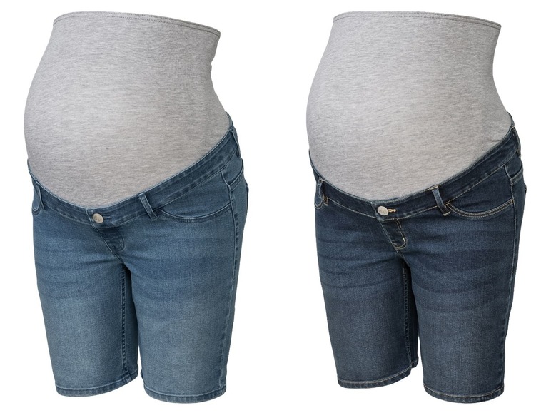 Ga naar volledige schermweergave: esmara® Zwangerschapsshort, jeans - afbeelding 1