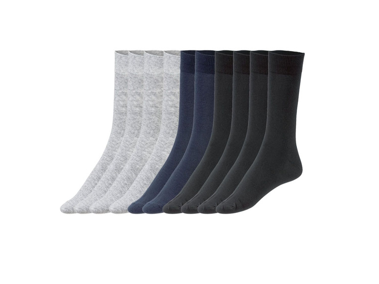 Ga naar volledige schermweergave: LIVERGY® Sokken voor heren, 10 paar, biokatoen, polyamide en elastaan - afbeelding 4
