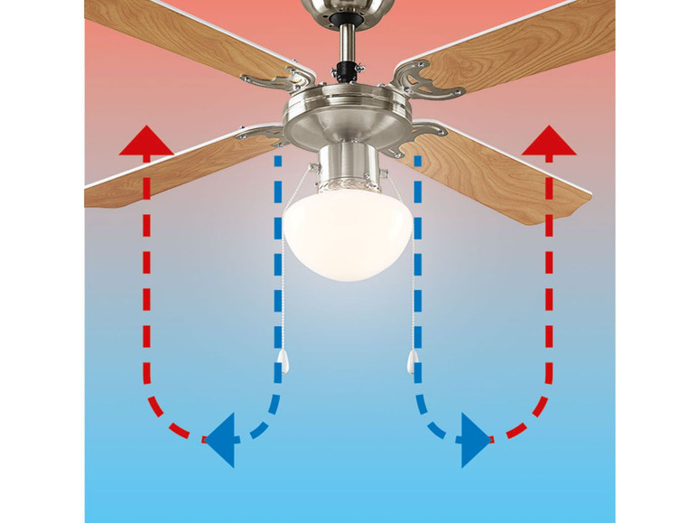 Ga naar volledige schermweergave: LIVARNO HOME Plafondventilator, met ledlamp - afbeelding 6