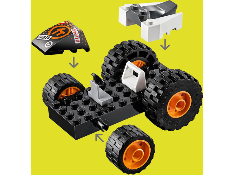 Ga naar volledige schermweergave: LEGO® NINJAGO Cole's speederwagen (71706) - afbeelding 11