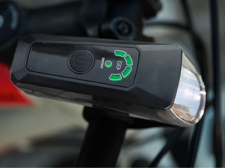 Aller en mode plein écran CRIVIT Éclairage à LED pour vélo, feu avant et arrière - Photo 3