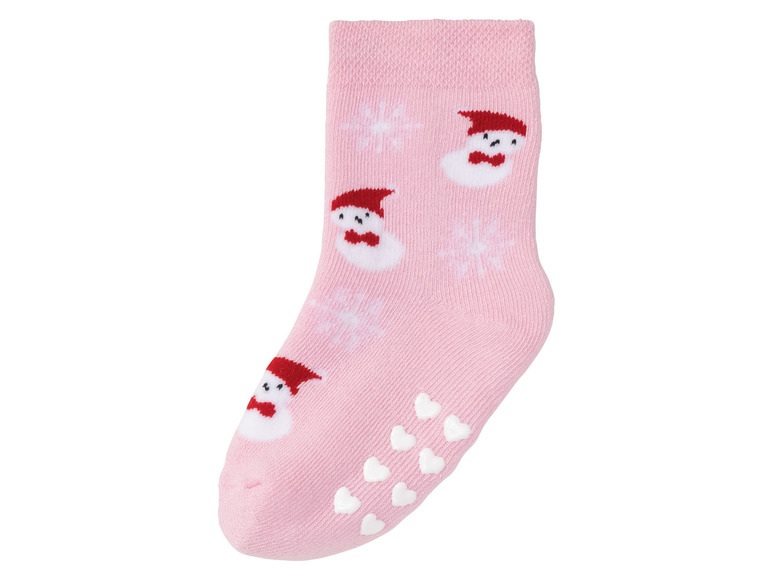 Aller en mode plein écran lupilu® Set de 2 paires de chaussettes de Noël en un mélange de coton - Photo 6