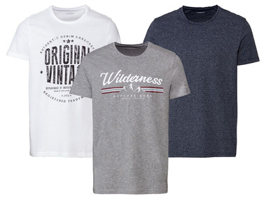 LIVERGY T-shirt pour hommes, coton, polyester et viscose