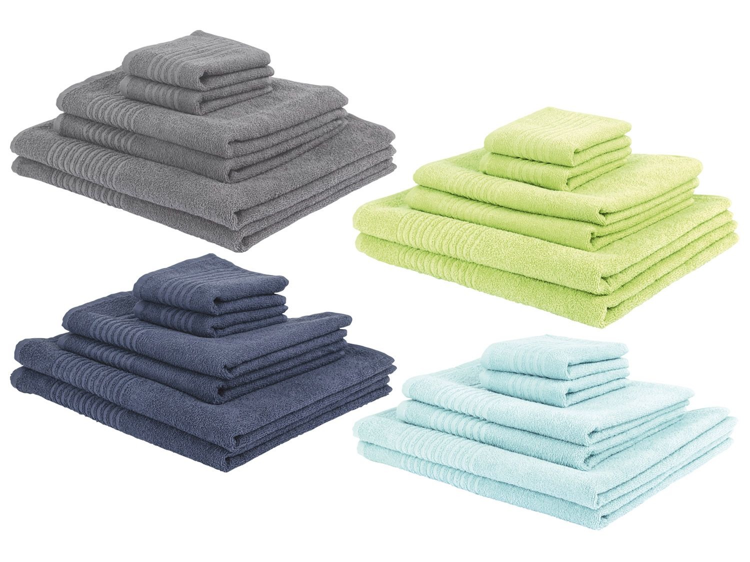 In tegenspraak Snikken uitzondering miomare Set van 6 handdoeken online kopen op Lidl.be