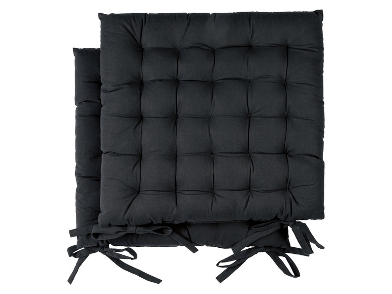 Aller en mode plein écran LIVARNO home Coussin de chaise, 40 x 40 cm, set de 2 - Photo 3