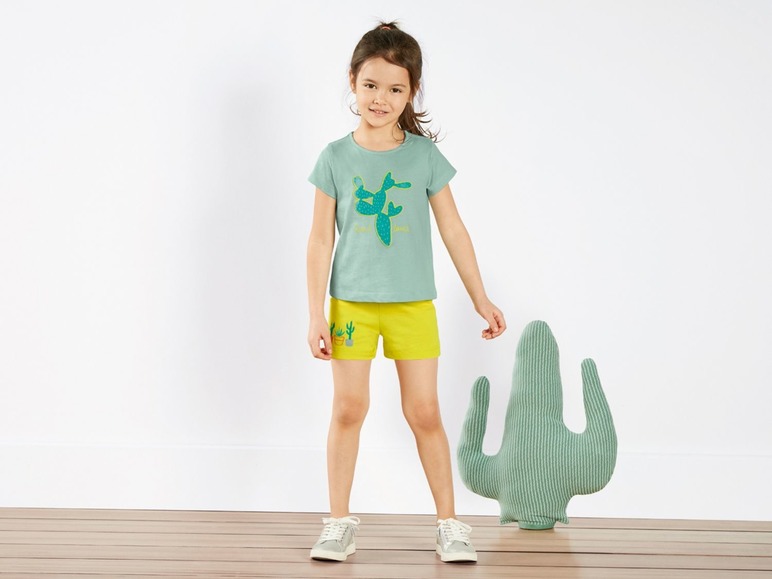 Ga naar volledige schermweergave: LUPILU® T-shirt voor meisjes, set van 2, puur katoen - afbeelding 19