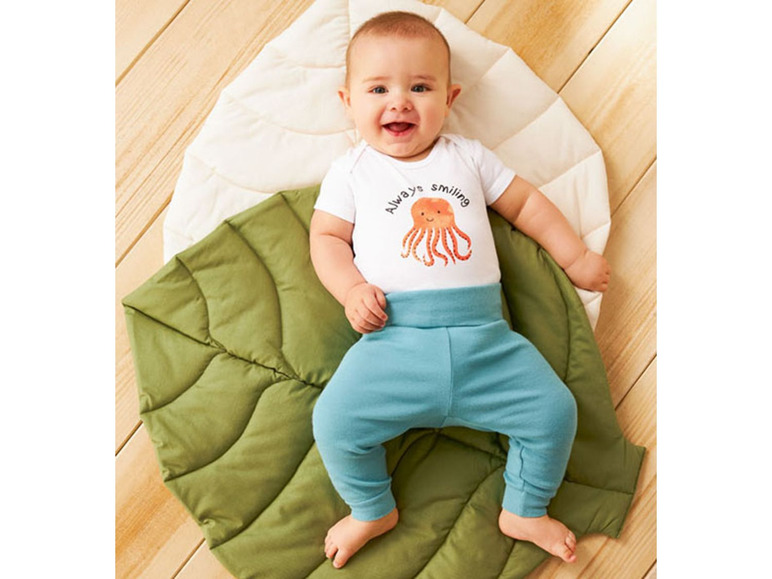 Aller en mode plein écran lupilu® Set de 2 pantalons bébé en pur coton bio avec taille élastique - Photo 6