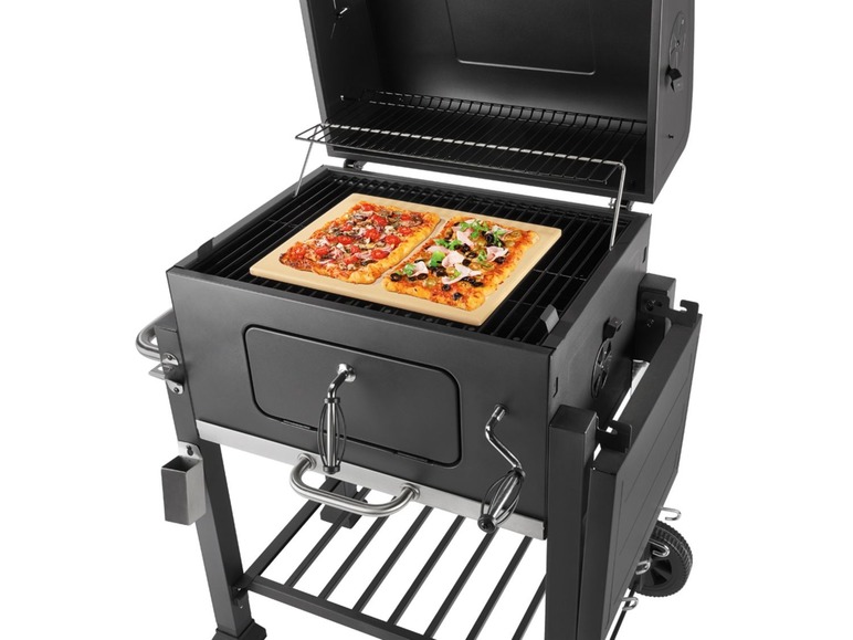 Ga naar volledige schermweergave: Pizzasteen, voor oven en barbecue, cordieriet baksteen, vochtabsorberend - afbeelding 8