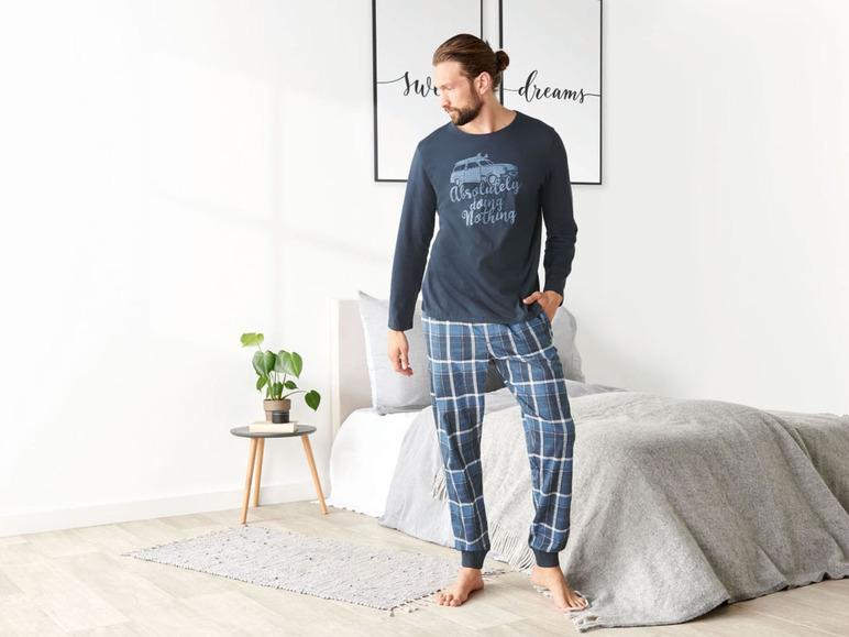 Ga naar volledige schermweergave: LIVERGY® Katoenen pyjama met lange mouwen - afbeelding 12