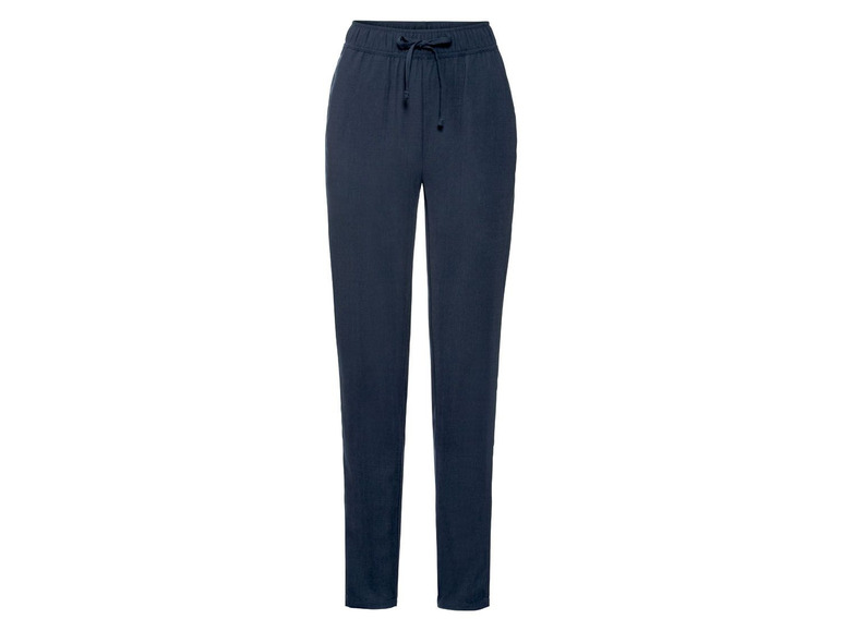 Ga naar volledige schermweergave: Broek of culotte voor dames, linnen look, polyester - afbeelding 10