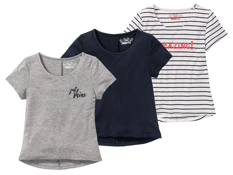 Aller en mode plein écran pepperts!® Set de 3 T-shirts pour filles - Photo 2