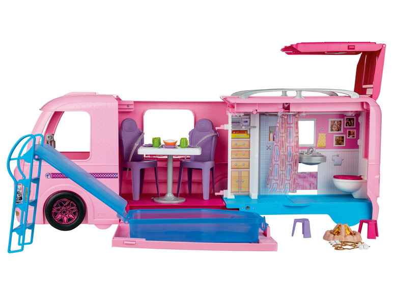 Ga naar volledige schermweergave: Barbie Super avonturen-camper - afbeelding 3