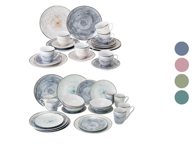 vanWell Service de table en porcelaine, 18 ou 24 pièces