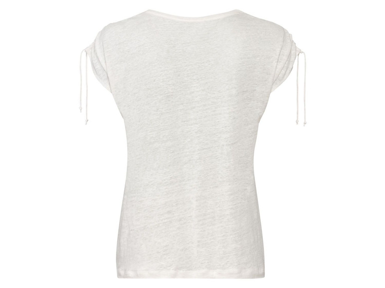 Ga naar volledige schermweergave: esmara® Nonchalant linnen T-shirt - afbeelding 4