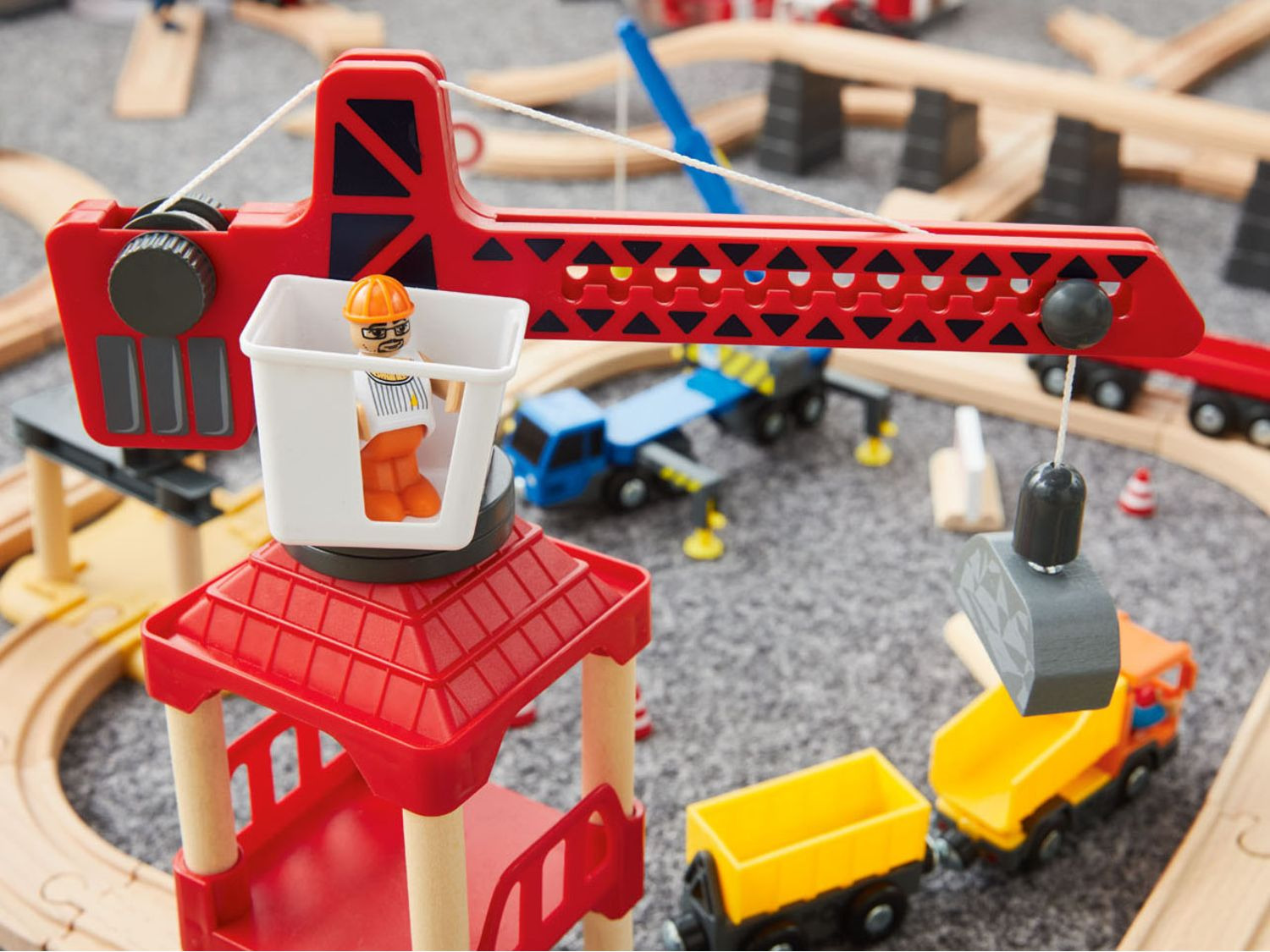 Playtive Set de chemin de fer en bois Lidl.be