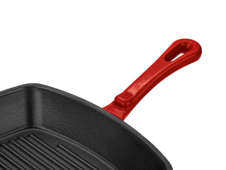 Ga naar volledige schermweergave: ERNESTO® Gietijzeren pan (Ø 25 cm) of grillpan (24,5 x 24,5 cm) - afbeelding 4