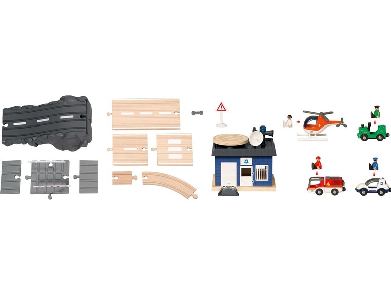 Playtive JUNIOR Houten rail en stratenset Lidl.be