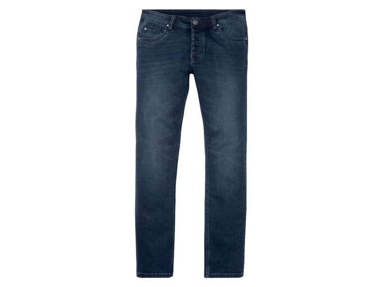 Ga naar volledige schermweergave: LIVERGY® Jeansbroek voor heren, slim fit, katoen, polyester en elastaan - afbeelding 6