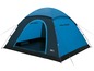 Une tente High Peak bleue pour le camping.