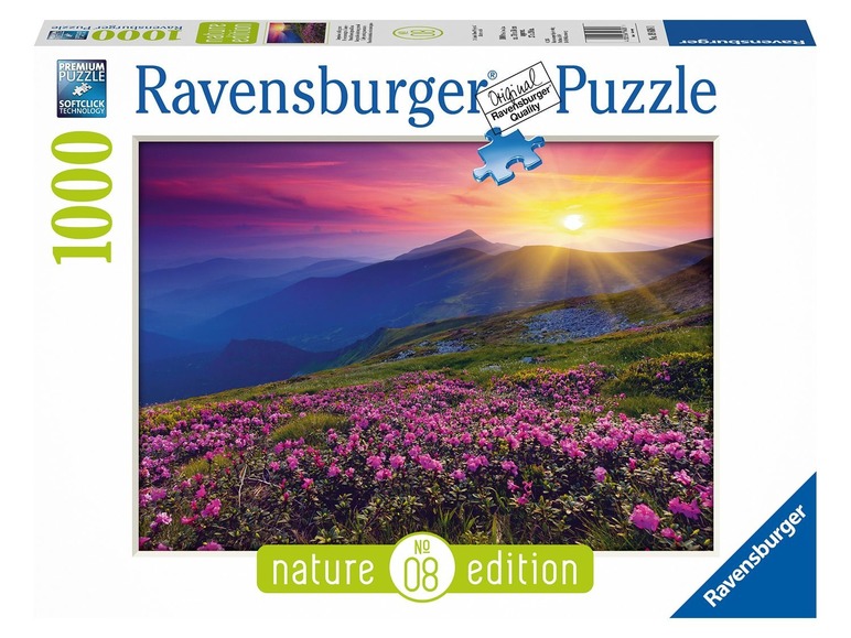 Aller en mode plein écran Ravensburger Puzzle - Paysage de montagne à l’aurore - Photo 1