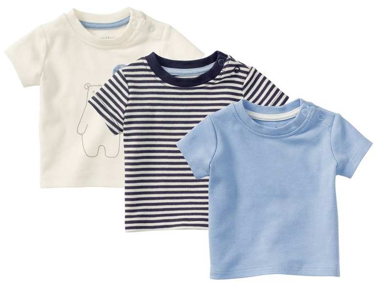 Ga naar volledige schermweergave: lupilu® Set van 3 T-shirts voor baby's - afbeelding 1