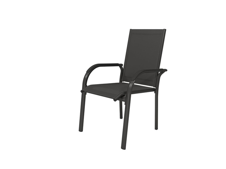 Aller en mode plein écran florabest Chaise empilable en aluminium, 45 cm hauteur d'assied - Photo 1