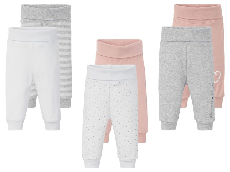 Ga naar volledige schermweergave: lupilu® Legging voor baby's, set van 2, 50/56 - 86/92 - afbeelding 1