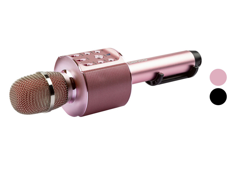 Ga naar volledige schermweergave: Lenco Karaoke Bluetooth-microfoon met luidspreker en verlichting - afbeelding 1