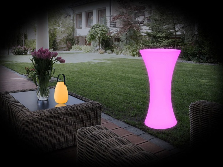 Aller en mode plein écran LIVARNO LUX Table de bar lumineuse, 58 x 58 x 110 cm - Photo 4