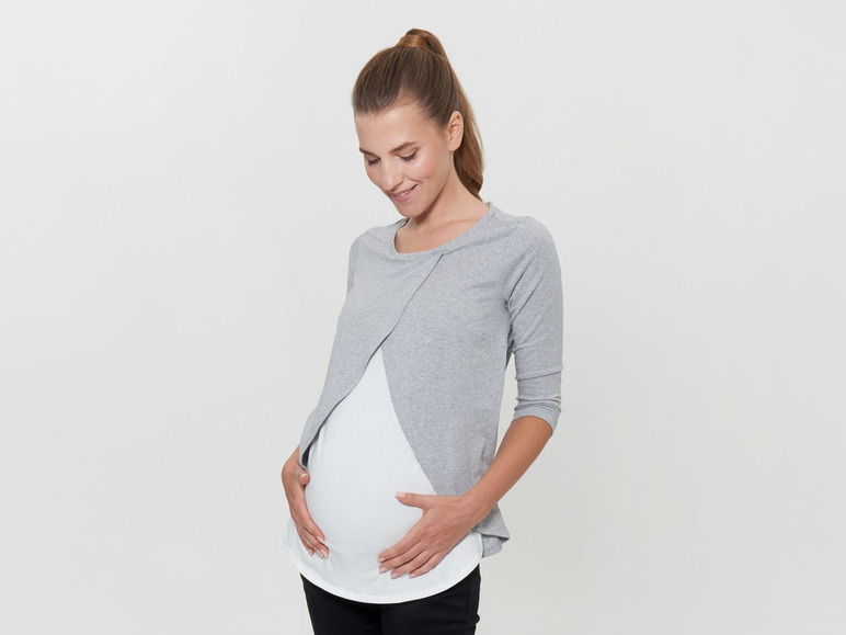 Ga naar volledige schermweergave: esmara® Zwangerschapsshirts met driekwart mouwen - afbeelding 35