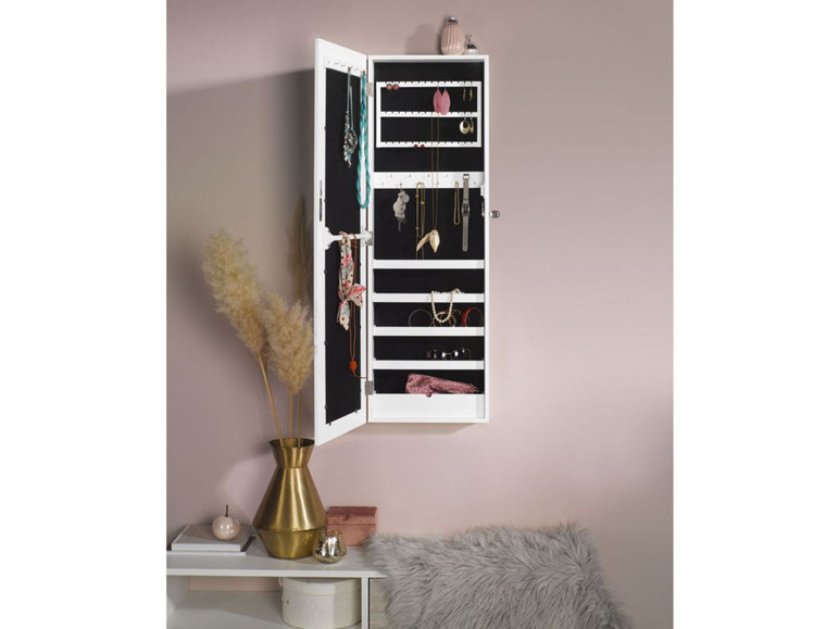 Aller en mode plein écran LIVARNO LIVING Armoire à bijoux avec miroir, 36 x 110 x 9,5 cm - Photo 2