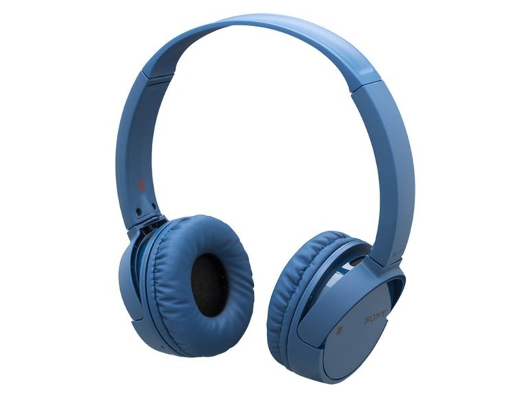 Ga naar volledige schermweergave: SONY Bluetooth koptelefoon MDR-ZX 220 BTB Blauw - afbeelding 1