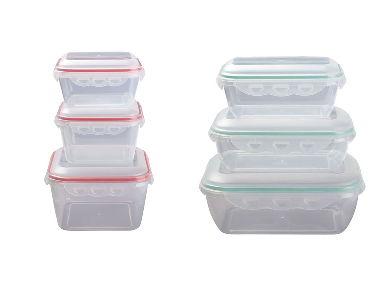 Aller en mode plein écran ERNESTO® Boîtes de conservation, set de 3, plastique, sans BPA - Photo 1