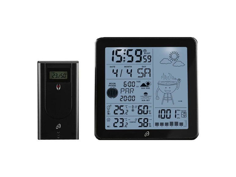 Aller en mode plein écran AURIOL® Station météo radioguidée, portée 100 m - Photo 1