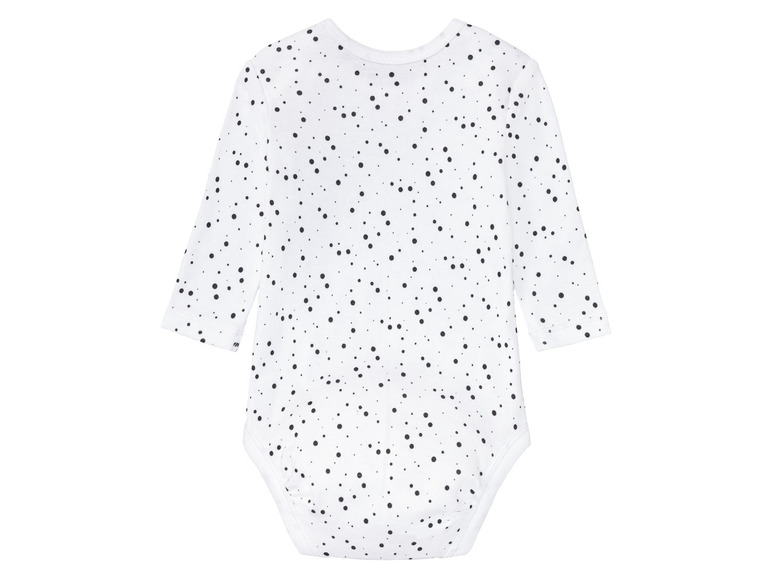 Aller en mode plein écran lupilu® Set de 3 bodies bébé en pur coton avec manches longues - Photo 6