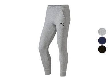 Puma Pantalon sweat pour hommes teamGoal, avec jambe droite