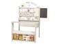 Houten speelgoed winkel met fruit en groenten.